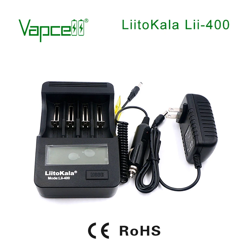 Vapcell зарядное устройство Liitokala Lii-400