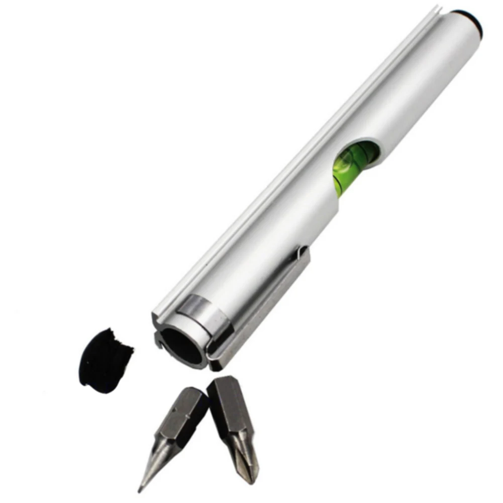 

Pen Shape Portable Spirit Level Lightweight Accurate Bubble Professional Easy Apply With Magnetic Screwdriver Multifunctional