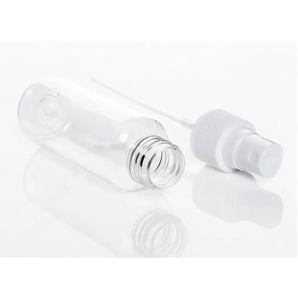 4 шт прозрачные пластиковые бутылки с распылителем многоразовые тонкие для