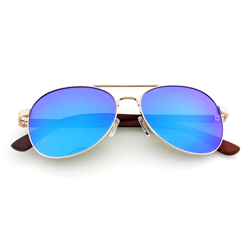 Прямая поставка премиум женские Золотые очки-авиаторы с оправой из нержавеющей