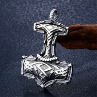 loredana exquisite fashion viking series jewelry for men and women retro mysterious runes the axe shape stainless steel necklace