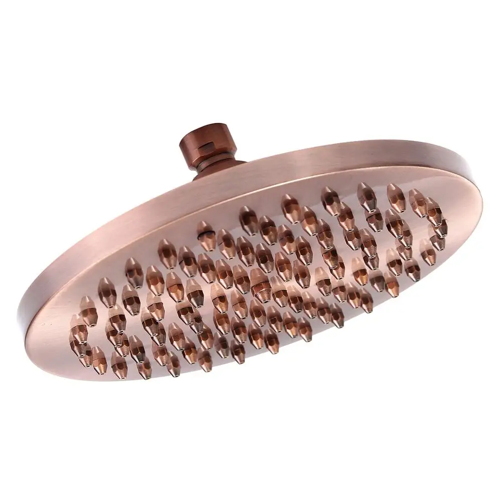 8 дюймов Ванная комната дождь Насадки для душа античный красный Медь круглый