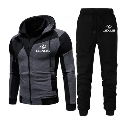 

2021 New Hoodies Men Custom Car Logo Print Casual Fashion Jogging Hoodie Jacket Trousers Sweatpants Hoodies Pants Suit 2Pcs 7h
