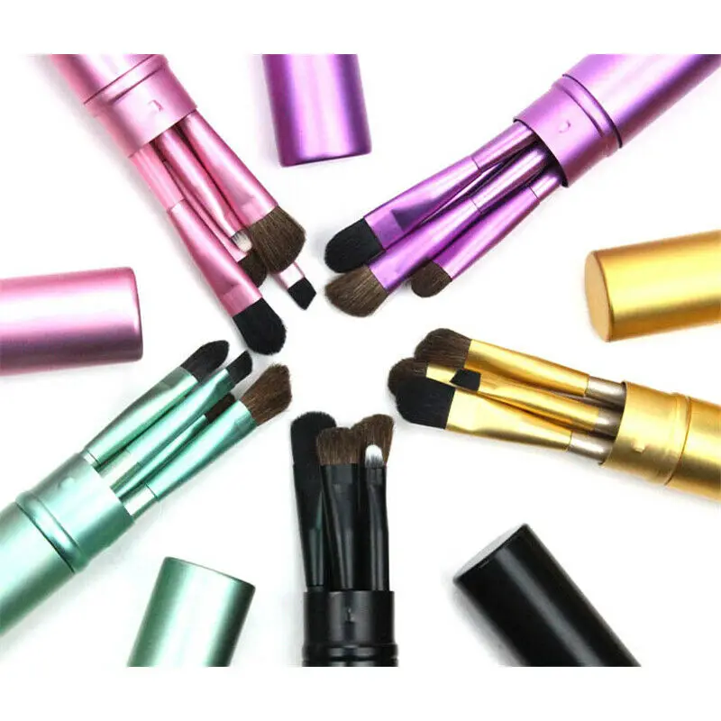 5 шт./компл. кисти для макияжа глаз Путешествия Портативный мини Тени Карандаш