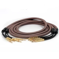 accuphas high fidelity speaker cable 2 in 2 out banana plug single crystal copper fever audio loudspeaker cable
