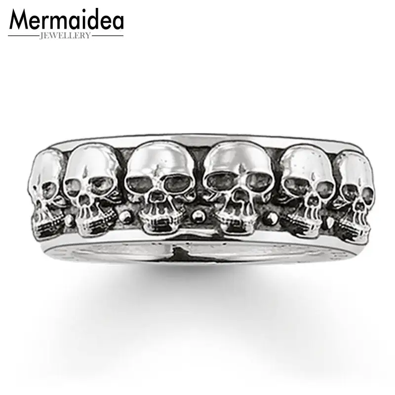 Обручальные кольца вечности большие черепа Скелет 2020 новые посеребренные модные