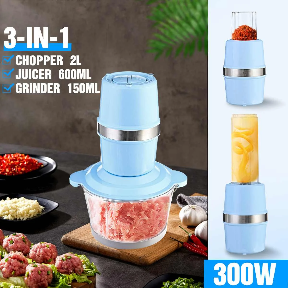 

3 шт./набор, миксеры для мяса, 2 л, 300 Вт