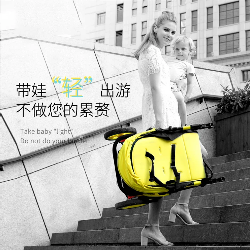 Детская коляска с высоким пейзажем детская складная откидывающимся