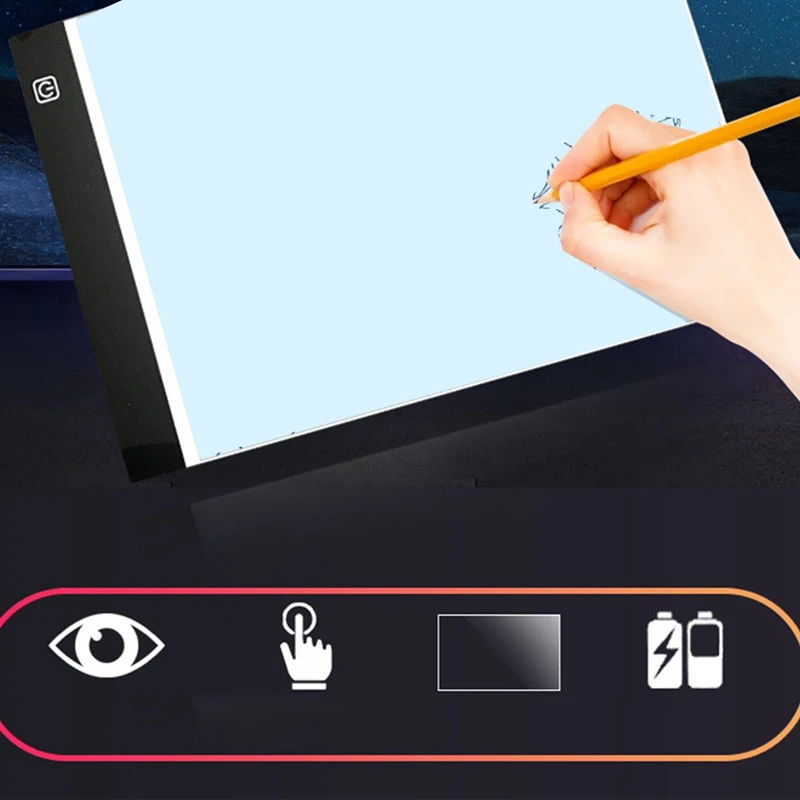

LED Drawing Tablet,Digital image Pad,Sketch Book Copy Board for Diamond Painting,Sketch Drawing,22X33CM