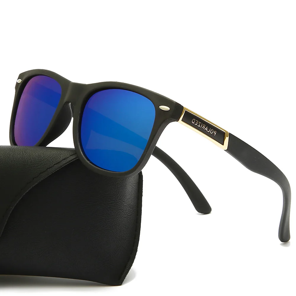 

Brand Design Men Polarized Sunglasses Classic Male Square Driving Sun Glasses Vintage Coating Sunglass UV400 Shades gafas de sol