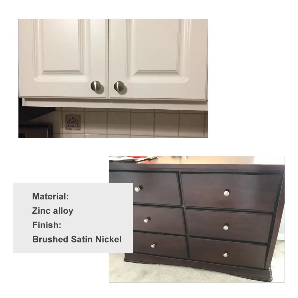 brushed nickel cabinet pulls cupboard knobs silver cabinet handles kitchen cabinet door knobs furniture hardware round knobs free global shipping