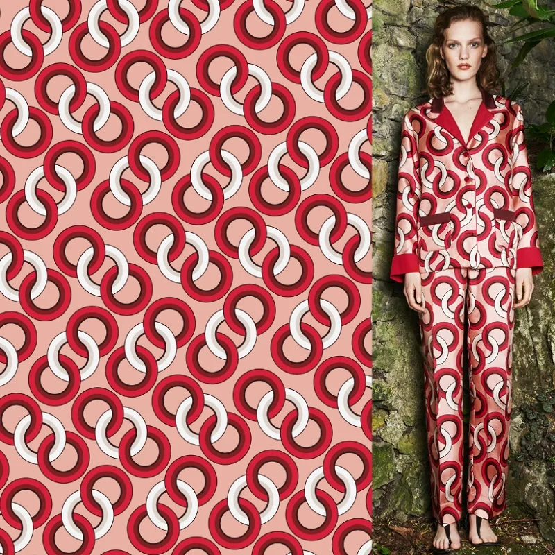 

G series 2021 Spring and Summer Clothing Fabric Digital Printing Dress Shirt Pajamas Fabric High Fashion Custom Fabric