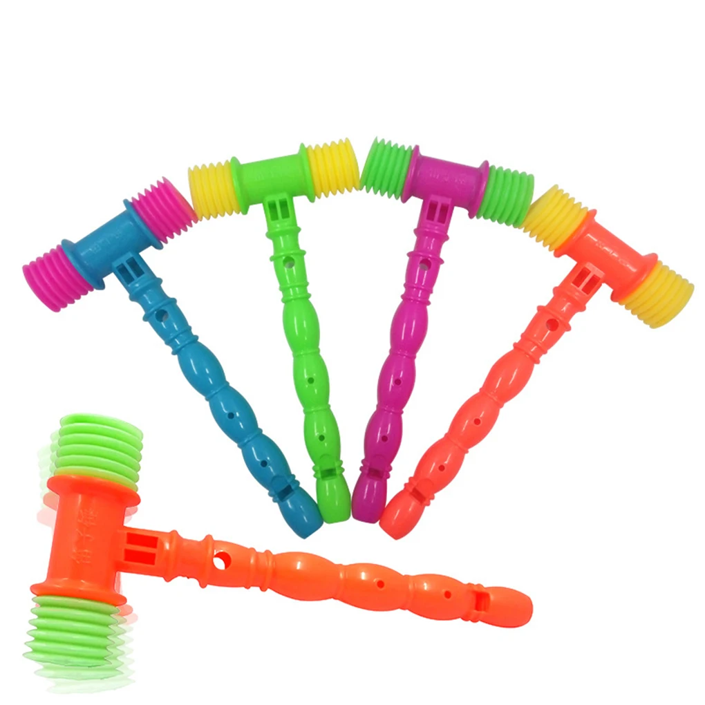 

Kids Knocking Hammer Musical Instrument Toys Whistles Plastic For Children Gift Educational Interact