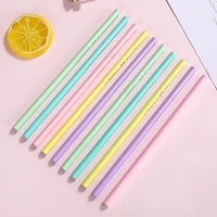 150pcslot cute candy colors triangle hb standard wooden pencil student stationery writing drawing pencils school office supply