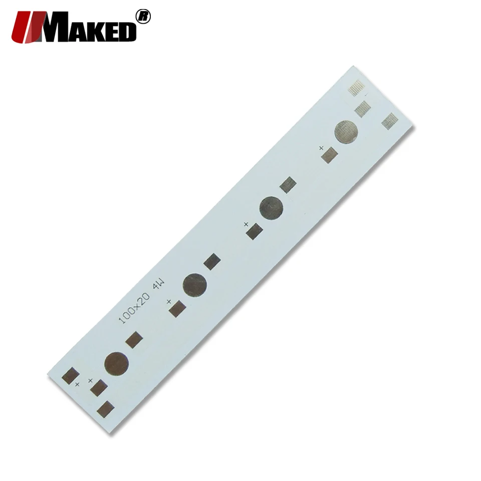 Светодиодный PCB 4W 100 мм Алюминий пластина 1/3/5 Вт высокой мощности Мощность светодиодный s устанавливать светодиодный светильник доска радиатора Гидропоника; аквариум трубка расти светильник «сделай сам»