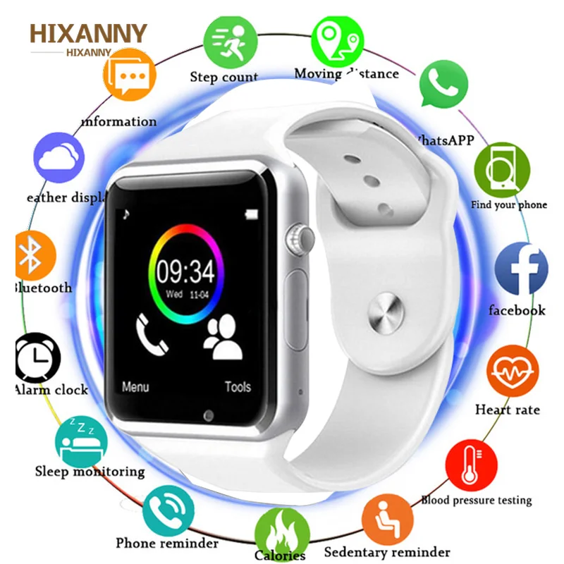 Bluetooth A1 Smart Watch Sports Tracker Men Women Smartwatch IP67 Waterproof Watches For Android IOS PK P68 IW8 IW9 Fashion | Электроника