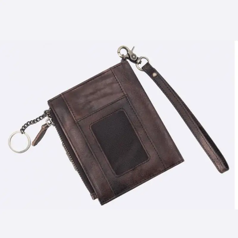 

Bestform 2021 New Women Wallets Retro Short Genuine Leather Wallet Card Holder Leisure First Layer Cowhide Solid Color Purse