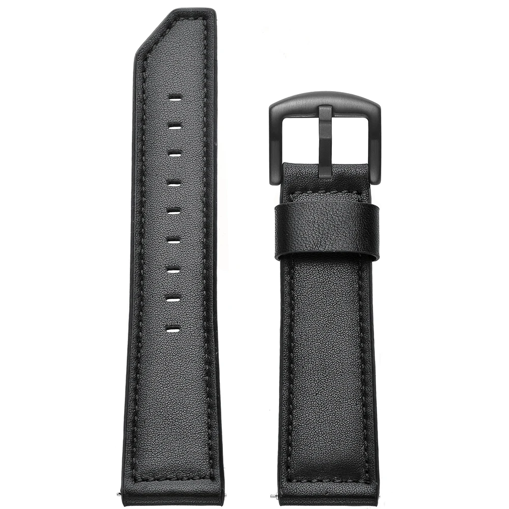 

Leather Strap for Xiaomi Huami Amazfit GTS / Bip lite / Amazfit GTR Stratos 3 Wrist Band Watchband Bracelet 22 20mm Brown Black
