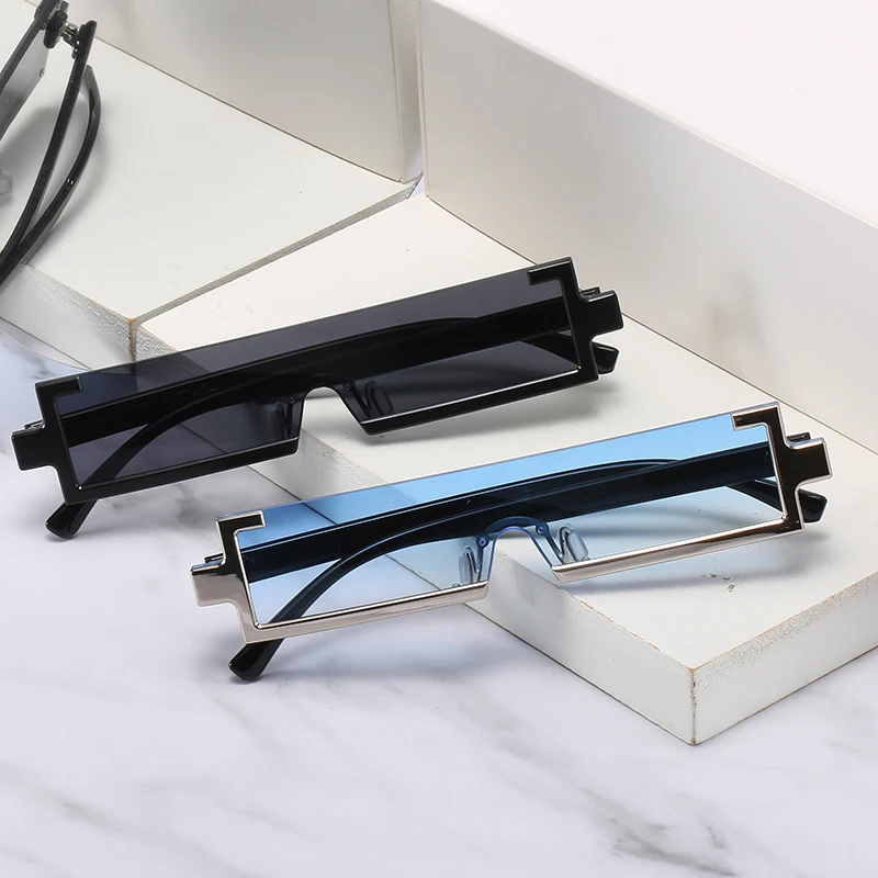 

2021 Новое поступление прямоугольные солнцезащитные очки для женщин и мужчин брендовые дизайнерские градиентные линзы оправа из поликарбон...