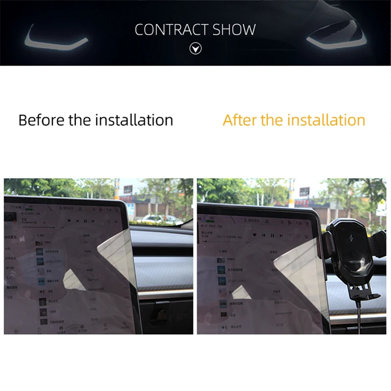 new modely for tesla model 3 2021 accessories car phone holder model three model y model 3 2017 2021 free global shipping