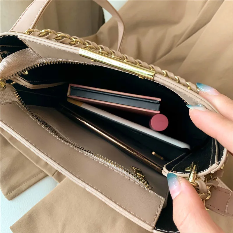 

Fashion Shoulder Bag Lady Bag Casual Handbag Stone Grain Messenger Bag Chain Bag Large Bag Shopping Bag Female Bag