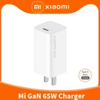 Оригинальное зарядное устройство Xiaomi Mi GaN 65 Вт с портом Type-C для Xiaomi 11 Pro 11S Note 10 Pro Redmi K40 пропоco F3 X3 Pro