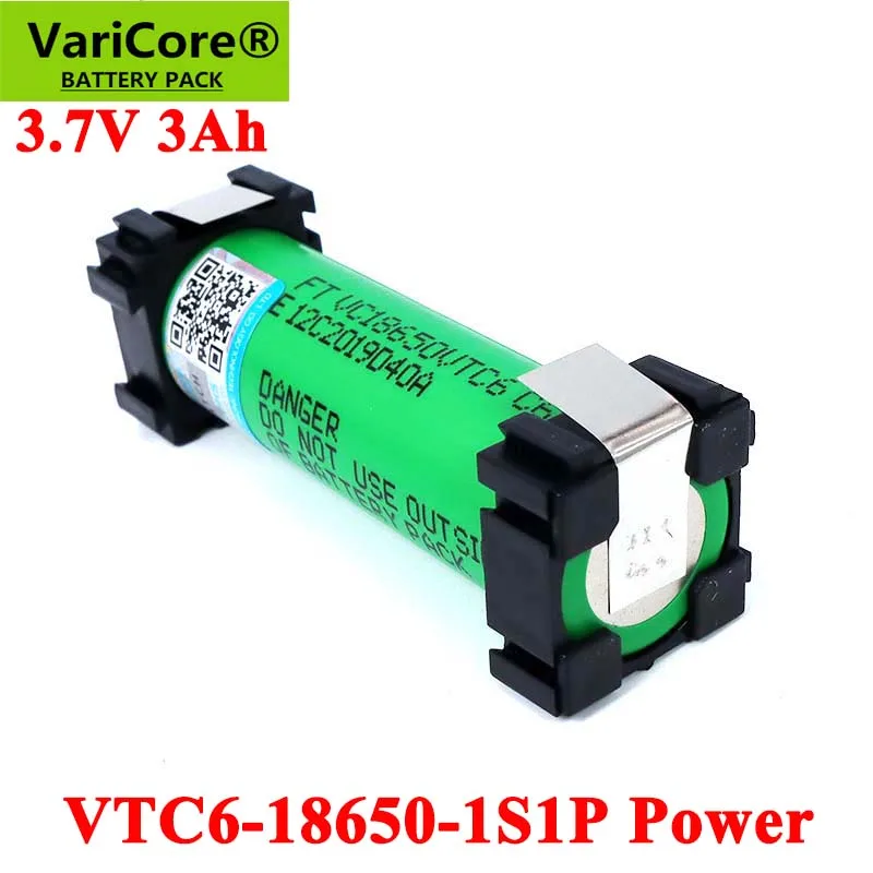4 шт.. VariCore VTC6 3 7 V 3000mAh 18650 литий ионный аккумулятор Перезаряжаемые батареи для