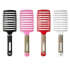 Салон Массажная расческа для волос гребень Для женщин мужчин парикмахерский инструмент для укладки волос головы Портативный парикмахерские изогнутые расческа для завивки