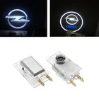 Автомобильный Стайлинг 12V проектор логотип Тень Лампы для Opel Insignia аксессуары 2 шт. Светодиодная лампа освещения подножки двери автомобиля приветственное оповещение