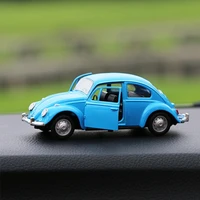 vintage beetle diecast pull back retro classic car model toy alloy children collection gift decorations