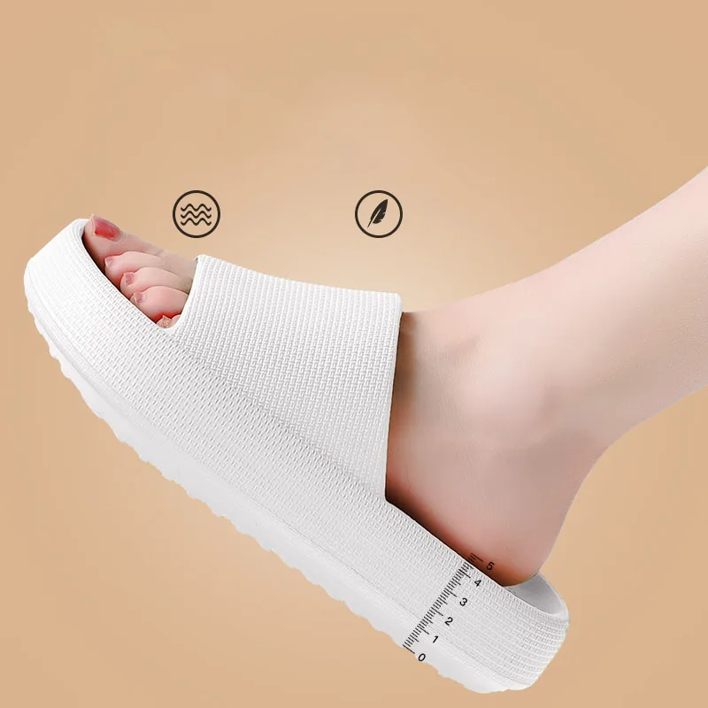 Тапки унисекс на толстой платформе Нескользящие бесшумные для дома и