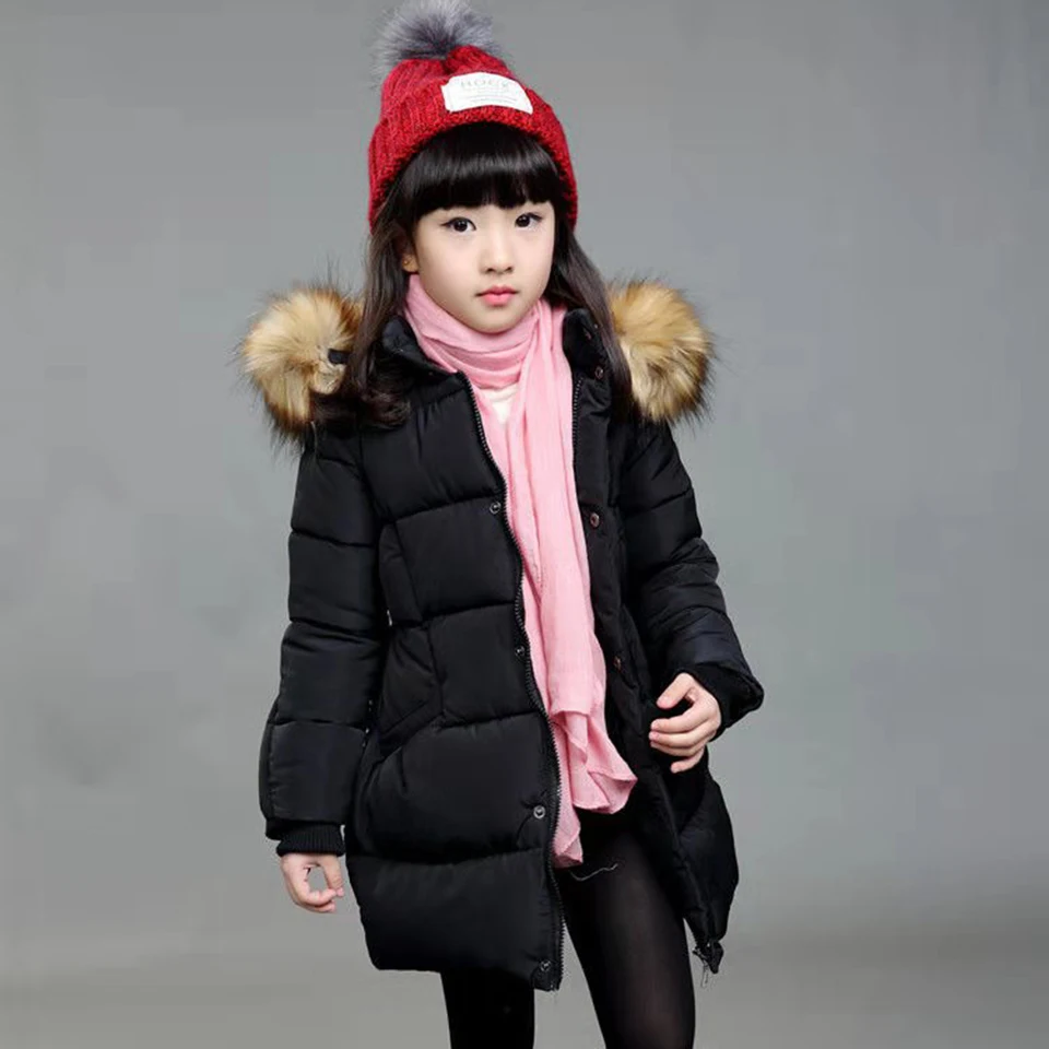 Новинка 2019 верхняя одежда из пуха и хлопка для маленьких девочек зимнее