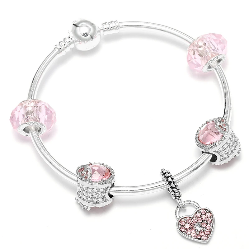 BAOPON модный подарок ювелирное изделие очаровательный браслет с Микки и Минни