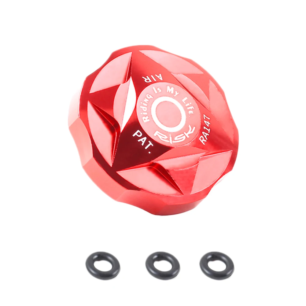 

Bike Front Fork Cap MTB Bicycle Air Gas Valve CoverAluminum Alloy Protective Shoulder Cover Dust Cap Bicycle Accessory
