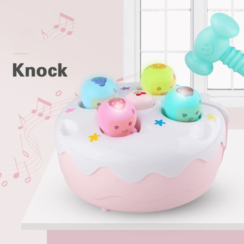 

1Set Electric Realistic WhacAMole Game Toy Catching Toy Board Games Miniature Smart Stimulation Toy with Light & Music