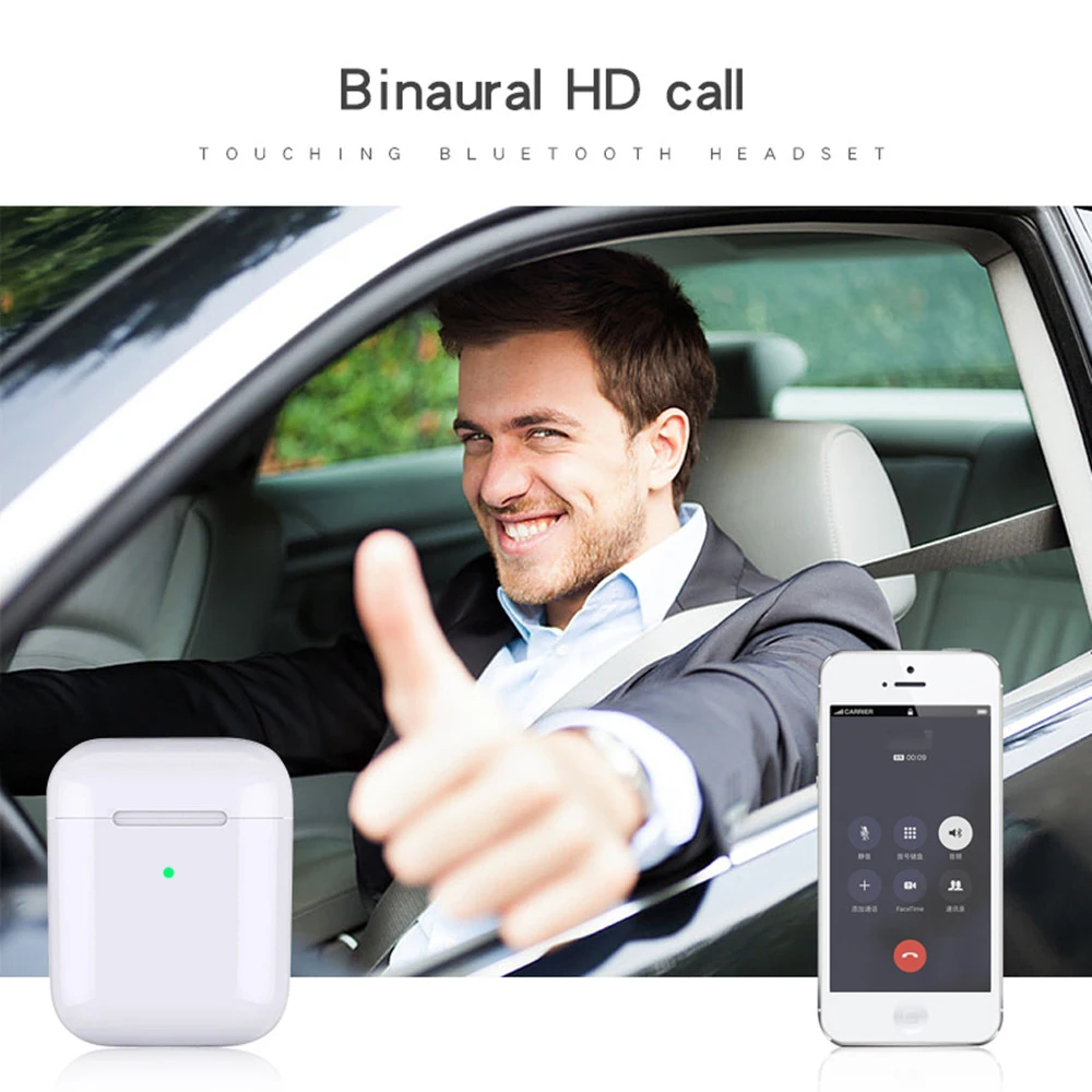 Новинка Air 2 Bluetooth наушники 1536d чип в ухо Windows Беспроводной Searphone для iPhone гарнитура 2 поколения i30 i60 i500 TWS
