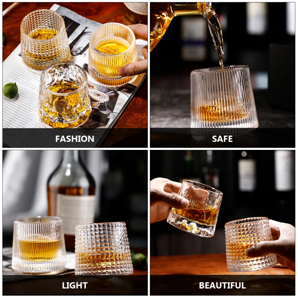 

1pc Tumbler Whiskey Glass Bourbon Cocktail Whiskey Tasting Cup for Bar