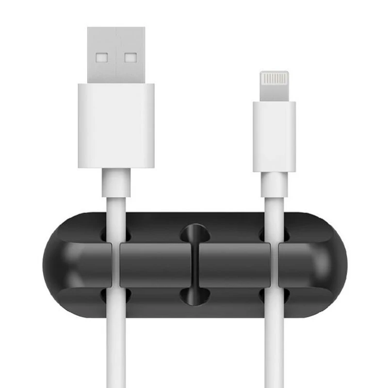 Держатель кабеля USB силиконовый органайзер для гибкого зажимы управления