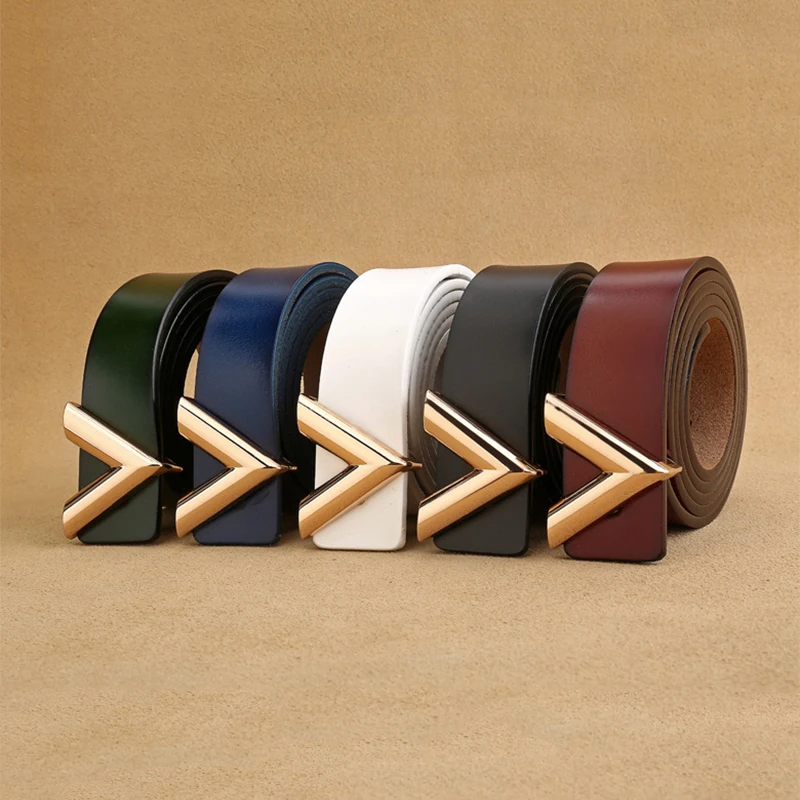 Женский ремень с v образным вырезом и пряжкой на талии облегающий кожаный 2 8 см