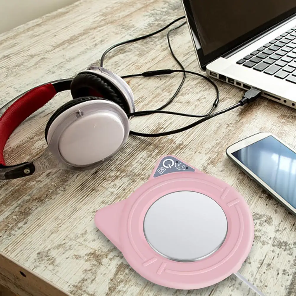 Cat Coffee Mug Warmer Pad Cup Heater For Milk USB Powered Automatic Power-off Home Office D | Дом и сад