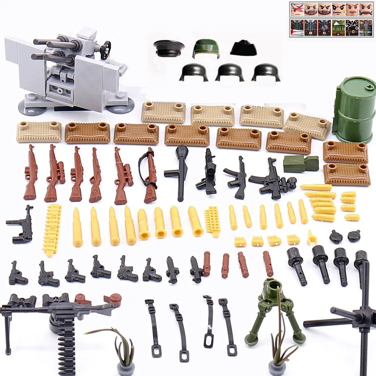 WW2 советские солдаты армия набор военное оружие городской полиции детали playmobil