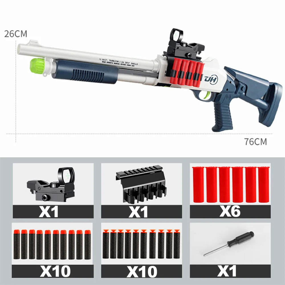 

XM1014 детский игрушечный пистолет для выброса, ручная винтовка, мягкий пистолет-пуля, игрушечное оружие, пластиковые ручки-бластеры для мальч...