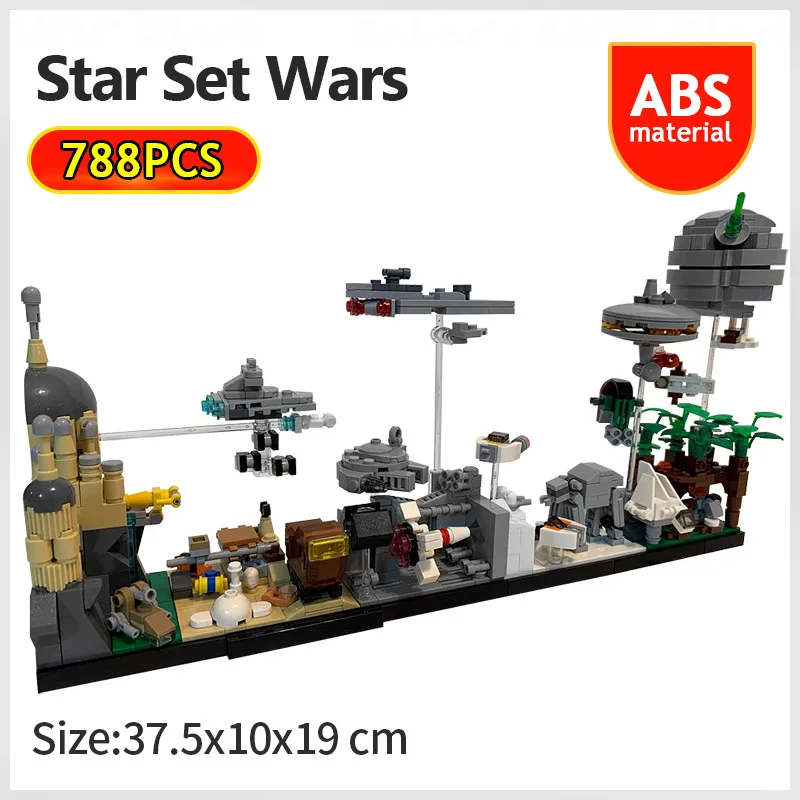 

MOC Skyline Architecture Building Blocks Famous Space Movie Wars Series City Street View Bricks DIY Toys for Children Xmas Gift