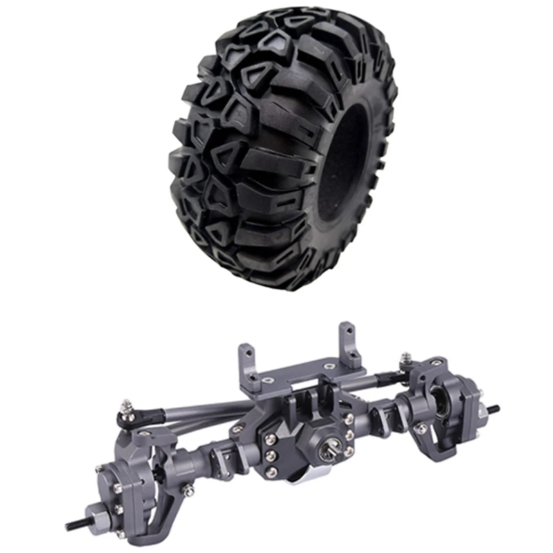 

2 комплекта радиоуправляемых автомобильных запчастей: 1 комплект резиновых шин 2,2 дюйма 2,2 колесные шины x 60 мм и 1 комплект металлических пер...