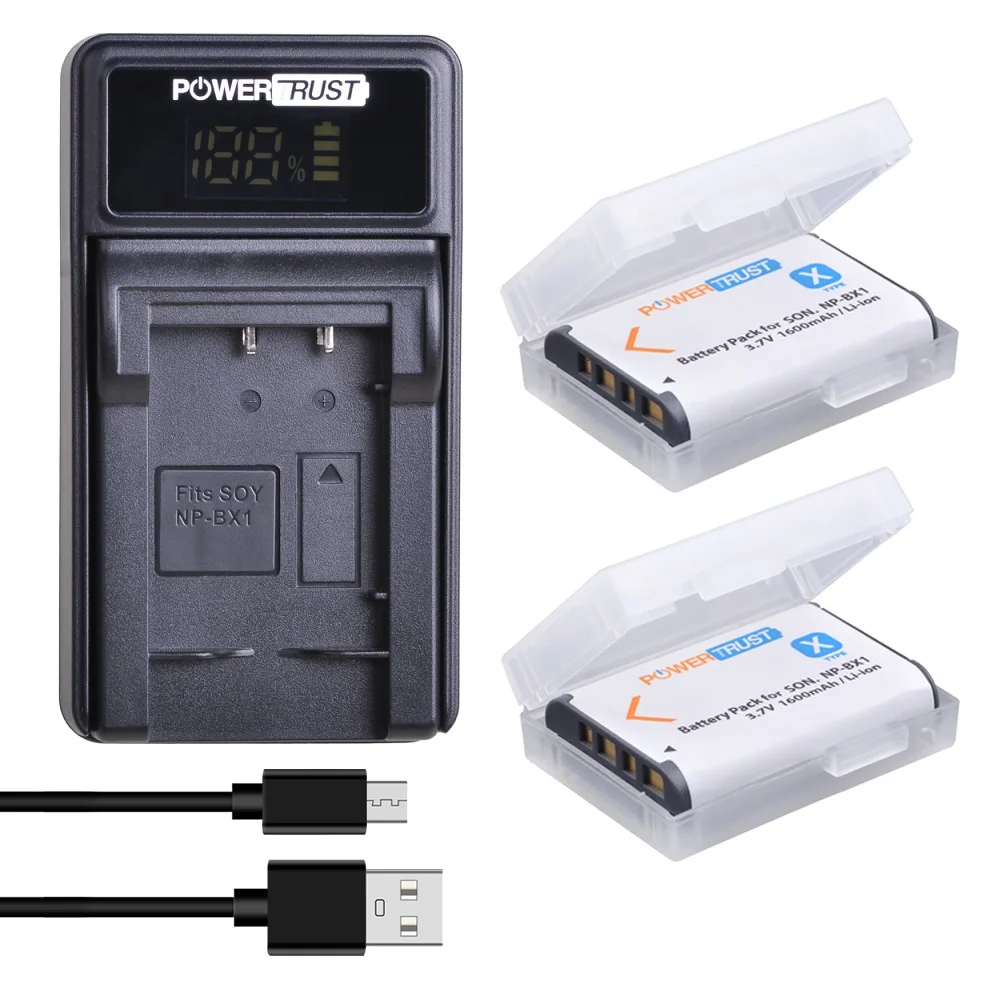 

NP-BX1 Replacement Battery and USB Charger for Sony NP-BX1/M8 and Sony DSC-RX100/RX100M II/ RX100 II/III/IV/ RX100 V/VII,ZV-1