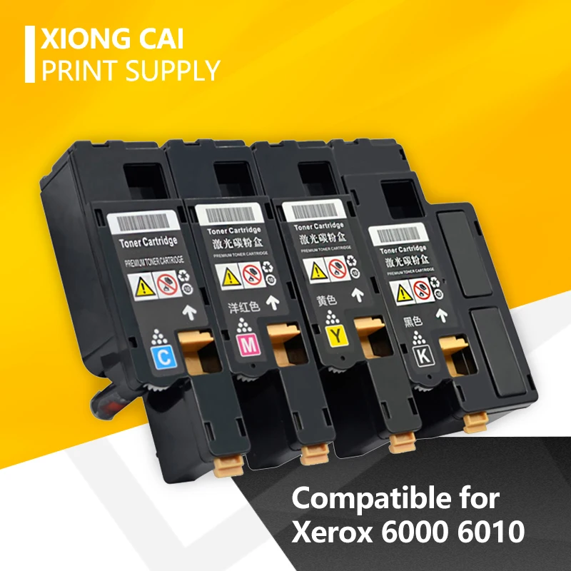 4 шт совместимый для Xerox Phaser 6000 6010 Workcenter 6015 тонер картридж 106r0163 0/1627/1628/1629