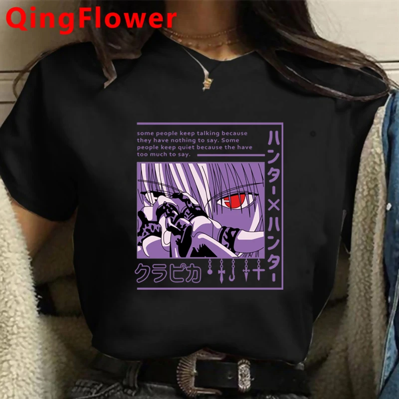 

Hunter x Hunter Killua Zoldyck Kurapika Hisoka Мужская винтажная уличная одежда с принтом ulzzang летний топ одежда Графические футболки для женщин
