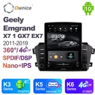 Автомагнитола для Geely Emgrand X7 1 GX7 EX7 2011-2019 Carplay IPS Android 10,0 Ownice, автомагнитола, автомагнитола, GPS-навигация, мультимедиа, DSP
