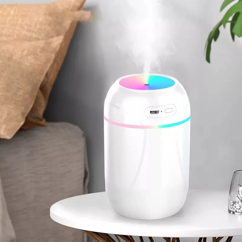 

260ml Portable USB Air Humidifier Ultrasonic Aroma Essential Oil Diffuser Cool Mist Purifier Aromatherapy With Light Car Home
