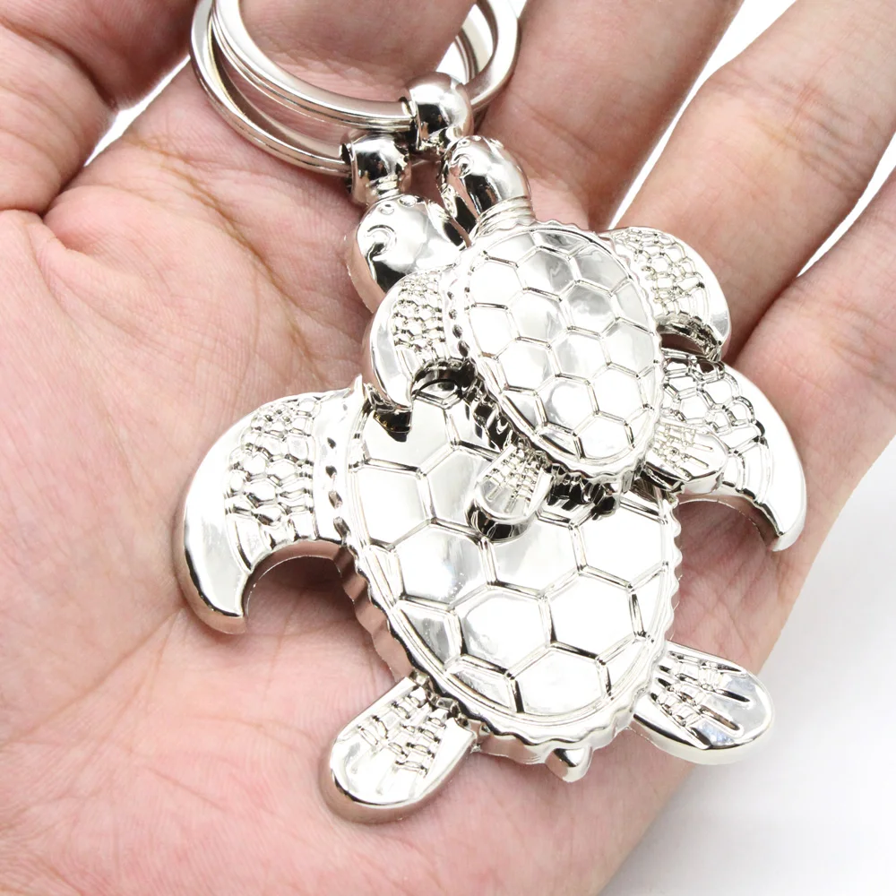 DSYCAR 1 шт. модные брелки черепаха пара брелок подвесная подвеска автомобильный